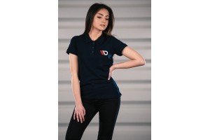 Womens Navy Blue Polo shirt