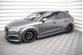 Street Pro Side Skirts Diffusers Audi S3 / A3 S-Line Sportback 8V Facelift