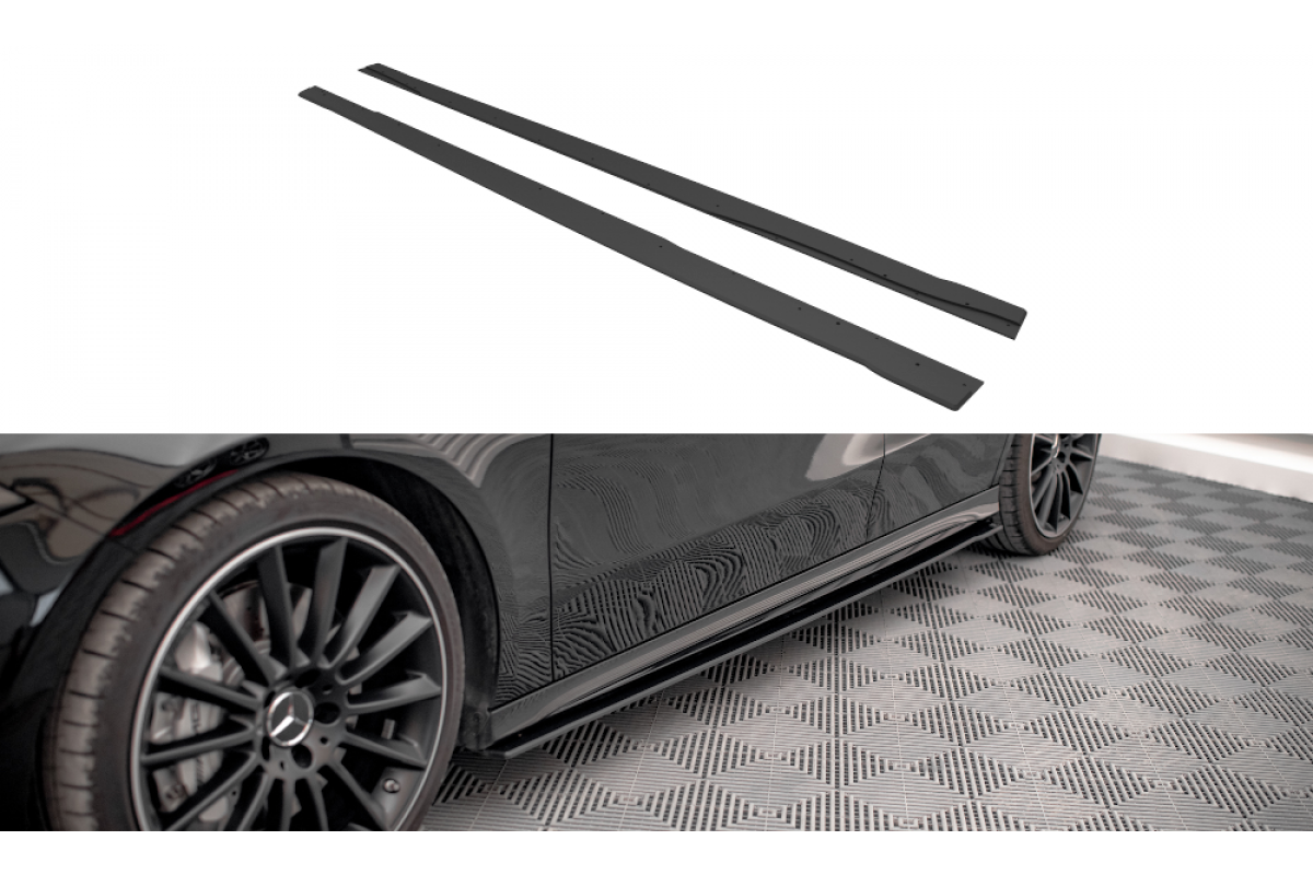 Street Pro Side Skirts Diffusers Mercedes A35 AMG / AMG-Line Aero Pack W177