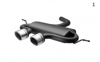 VOLKSWAGEN GOLF VI, GOLF V R32,  SCIROCCO 3  SPORTS EXHAUST MUFFLER EXHAUST - 1