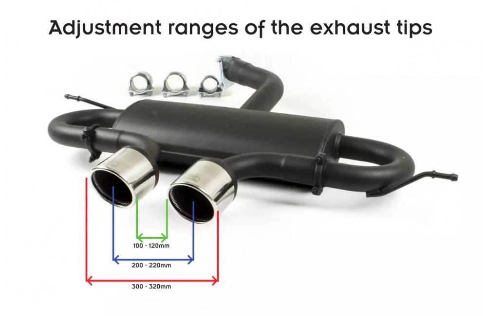 VOLKSWAGEN GOLF VI, GOLF V R32,  SCIROCCO 3  SPORTS EXHAUST MUFFLER EXHAUST - 1
