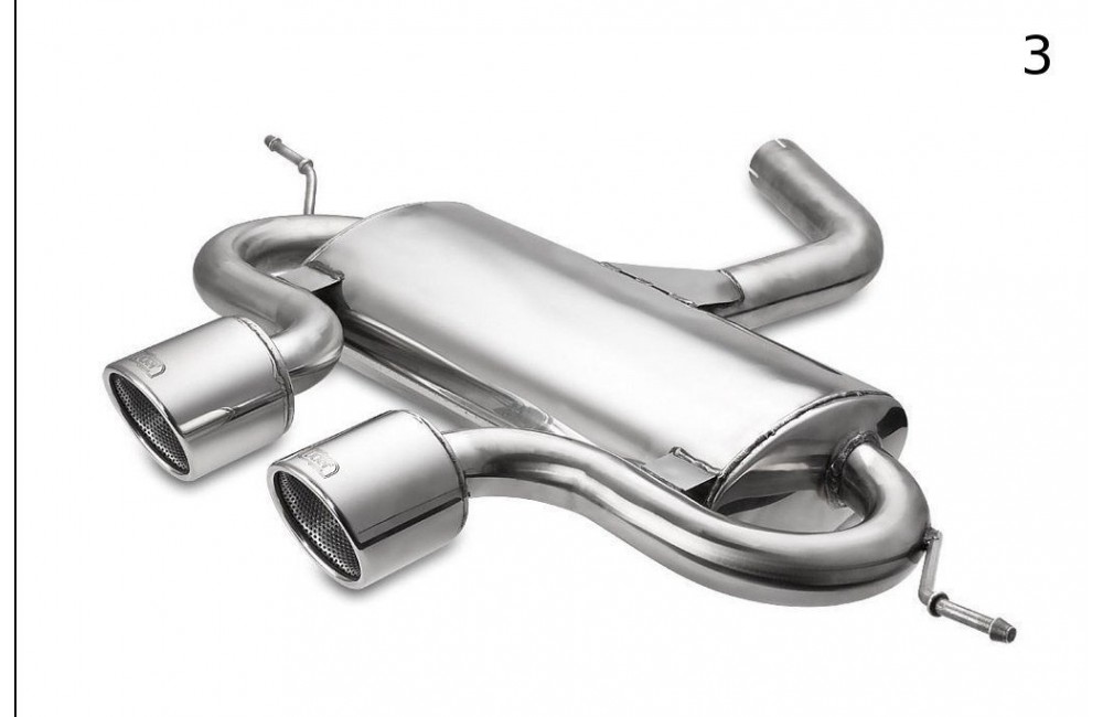 VOLKSWAGEN GOLF VI, GOLF V R32,  SCIROCCO 3  SPORTS EXHAUST MUFFLER EXHAUST - 1