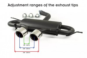 VOLKSWAGEN GOLF VI, GOLF V R32,  SCIROCCO 3  SPORTS EXHAUST MUFFLER EXHAUST - 1