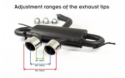 VOLKSWAGEN GOLF VI, GOLF V R32,  SCIROCCO 3  SPORTS EXHAUST MUFFLER EXHAUST - 1