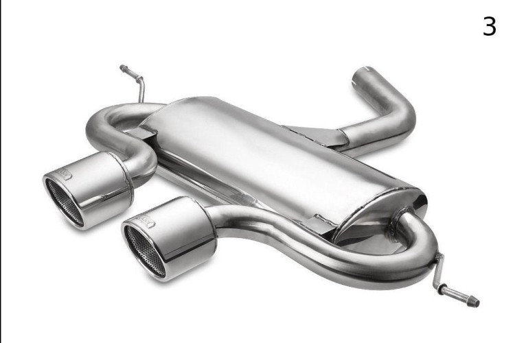Volkswagen Golf VI, Golf Mk5 R32, Scirocco 3 Sports Exhaust Muffler Exhaust