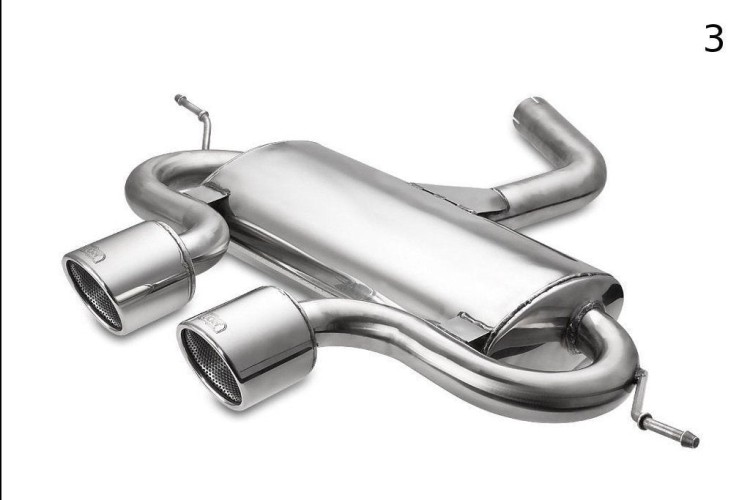 Volkswagen Golf VI, Golf Mk5 R32, Scirocco 3 Sports Exhaust Muffler Exhaust