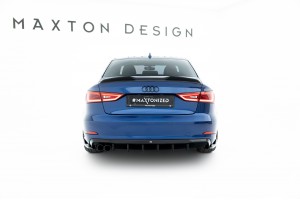 Rear Valance Audi A3 Sedan 8V  (Version with dual exhaust tips on one side) - Version with dual exhaust tips on one side
