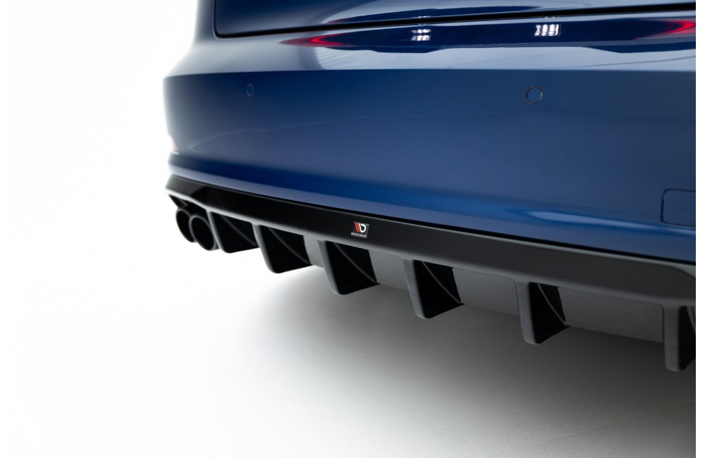 Rear Valance Audi A3 Sedan 8V  (Version with dual exhaust tips on one side) - Version with dual exhaust tips on one side
