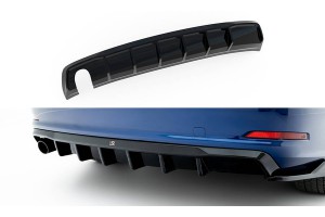 Rear Valance Audi A3 Sedan 8V (Version with single exhaust tips on one side) - Version with single exhaust tips on one side