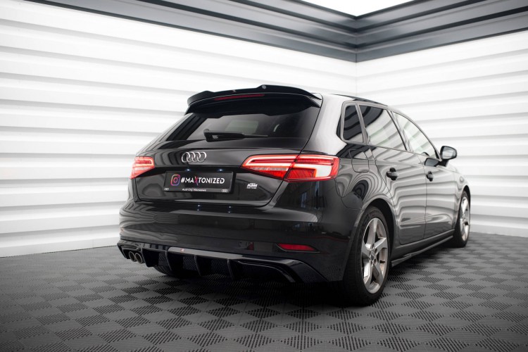 Πίσω Valance Audi A3 Sportback 8V Facelift (Έκδοση με διπλή έξοδο)