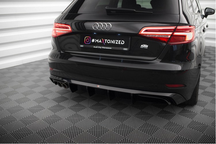 Πίσω Valance Audi A3 Sportback 8V Facelift (Έκδοση με διπλή έξοδο)