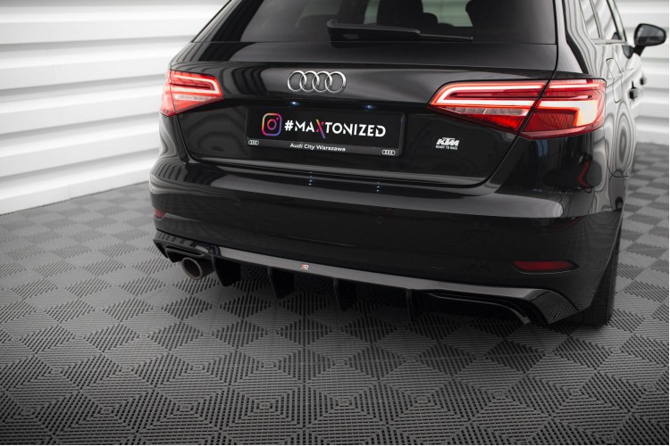 Πίσω Αεροτομή Audi A3 Sportback 8V Facelift (Έκδοση με μία έξοδο καυσαερίων στη μία πλευρά)