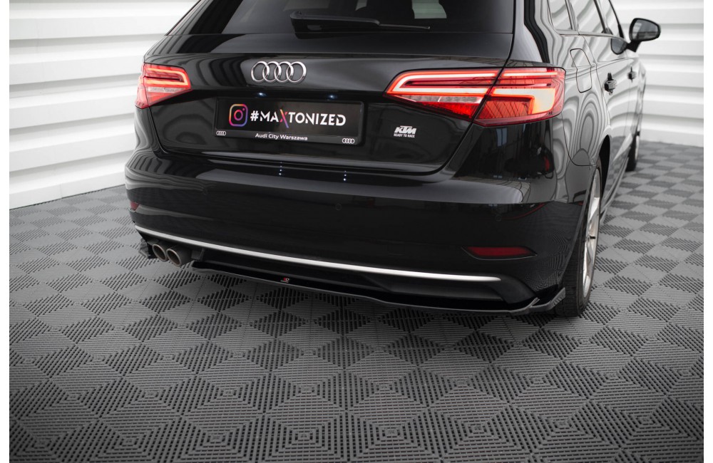Rear Side Splitters Audi A3 Sportback 8V Facelift