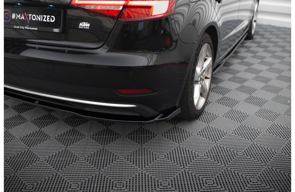Rear Side Splitters Audi A3 Sportback 8V Facelift
