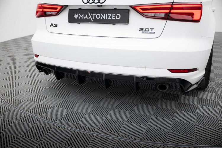 Πίσω Αεροτομή Audi A3 Sedan 8V Facelift (Έκδοση με μονές εξάτμιση και στις δύο πλευρές)