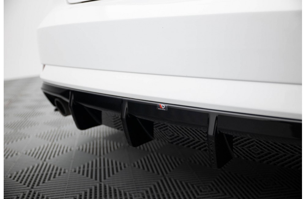 Rear Valance Audi A3 Sedan 8V Facelift  (Version with single exhaust tips on both sides) - Version with single exhaust tips on both sides