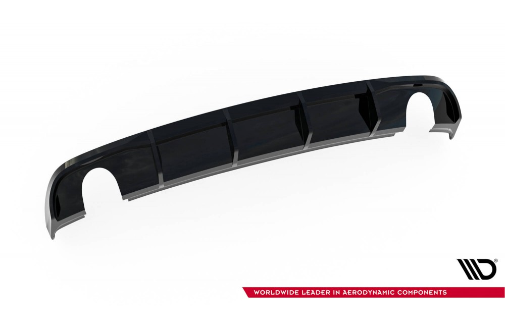 Rear Valance Audi A3 Sedan 8V Facelift  (Version with single exhaust tips on both sides) - Version with single exhaust tips on both sides