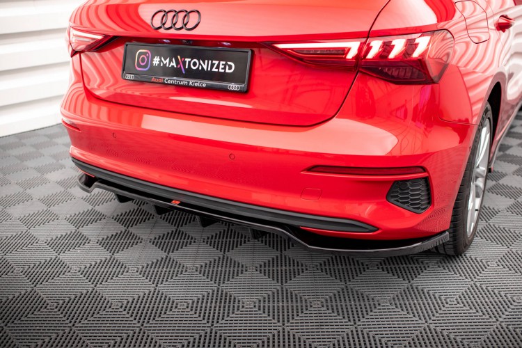 Πίσω Splitter (με κάθετες ράβδους) Audi A3 Sportback 8Y