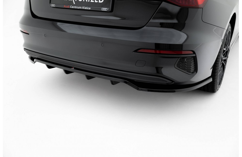Rear Splitter (with vertical bars) Audi A3 Sedan 8Y