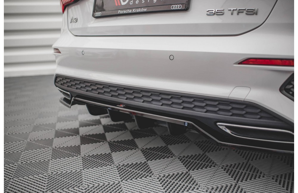 Rear Splitter (with vertical bars) Audi A3 S-Line Sportback 8Y