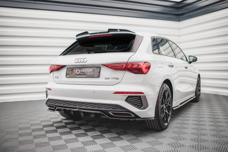 Πίσω Splitter (με κάθετες ράβδους) Audi A3 S-Line Sportback 8Y