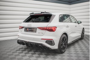Rear Valance + Exhaust Ends Imitation Audi A3 S-Line Sportback 8Y