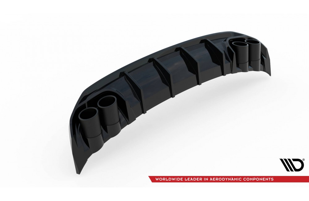 Rear Valance + Exhaust Ends Imitation Audi A3 S-Line Sportback 8Y