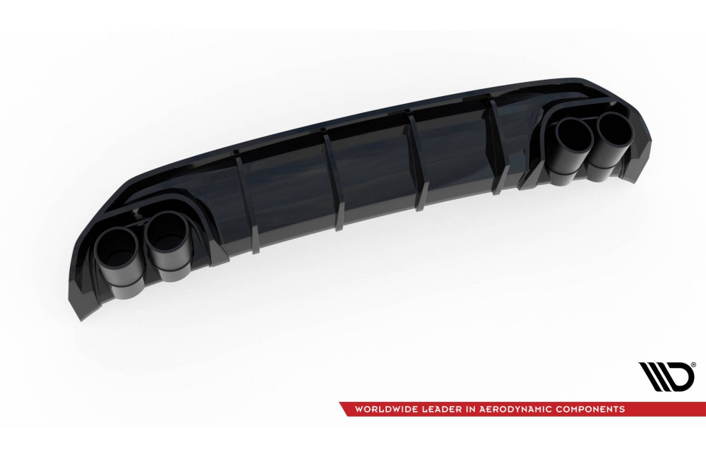 Rear Valance + Exhaust Ends Imitation Audi A3 S-Line Sportback 8Y