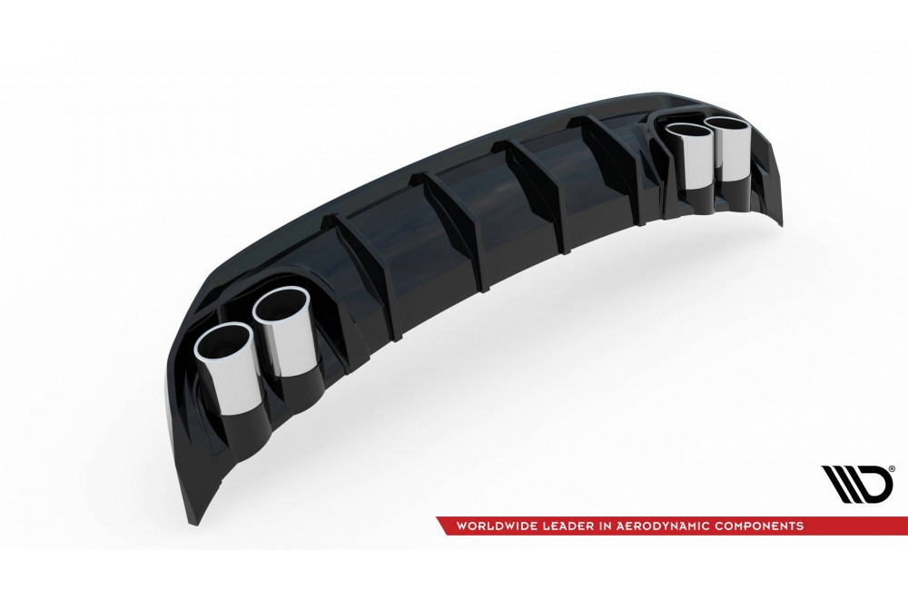 Rear Valance + Exhaust Ends Imitation Audi A3 S-Line Sportback 8Y