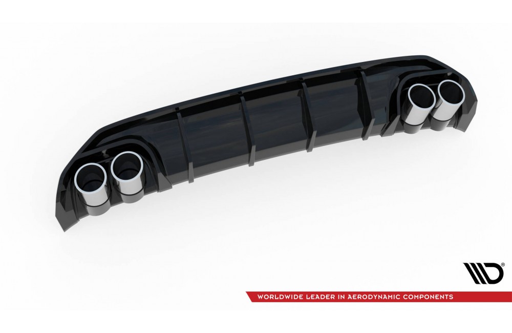 Rear Valance + Exhaust Ends Imitation Audi A3 S-Line Sportback 8Y