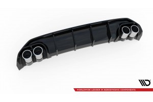 Rear Valance + Exhaust Ends Imitation Audi A3 S-Line Sportback 8Y