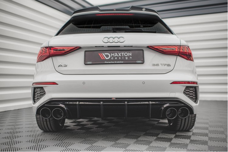 Πίσω Βαθμίδα + Μίμηση Εξάτμισης Audi A3 S-Line Sportback 8Y