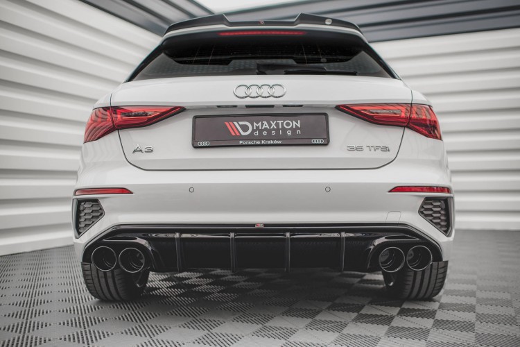 Πίσω Βαθμίδα + Μίμηση Εξάτμισης Audi A3 S-Line Sportback 8Y