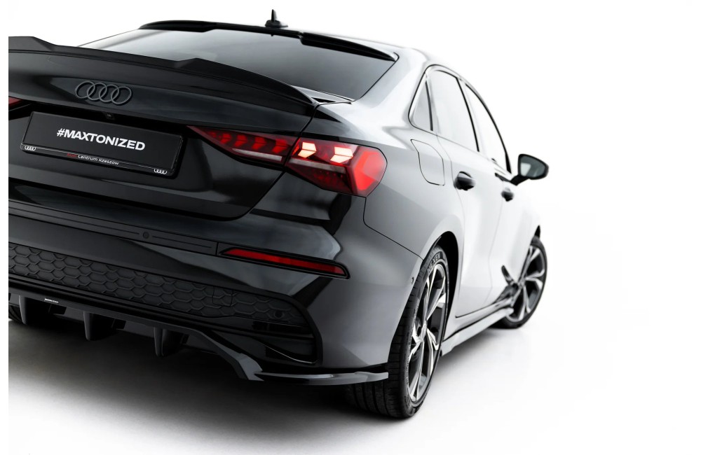 Rear Splitter (with vertical bars) Audi A3 Sedan 8Y Facelift