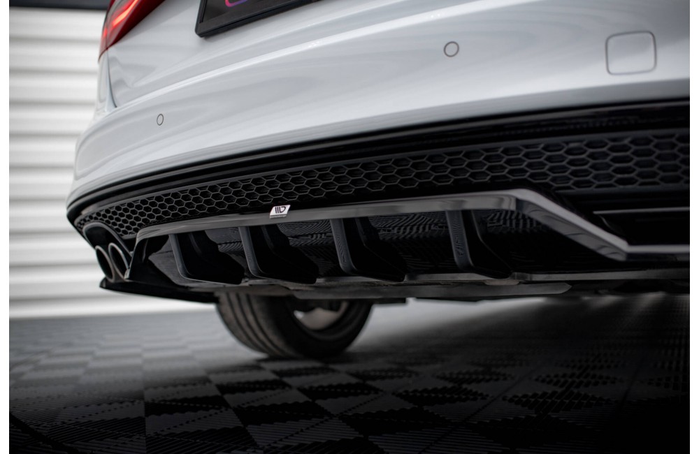 Rear Splitter (with vertical bars) Audi A4 Competition B8 Facelift