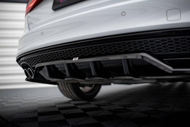 Πίσω splitter (με κατακόρυφες ράβδους) Audi A4 Competition B8 Facelift