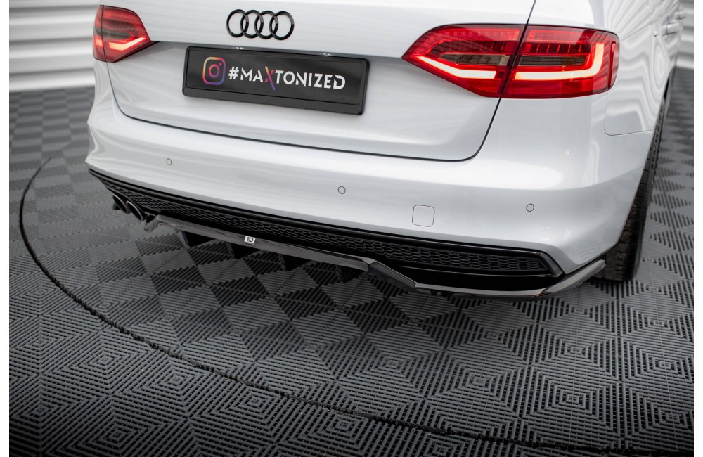 Rear Splitter (with vertical bars) Audi A4 Competition B8 Facelift