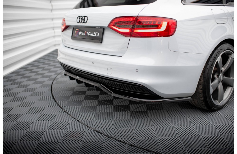 Rear Splitter (with vertical bars) Audi A4 Competition B8 Facelift
