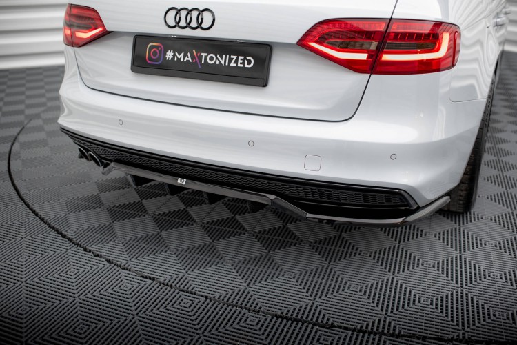 Πίσω splitter (με κατακόρυφες ράβδους) Audi A4 Competition B8 Facelift