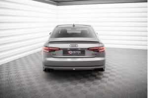 Rear Valance Audi A4 S-line B9 (Version with single exhaust tips on one side) - Version with single exhaust tips on one side