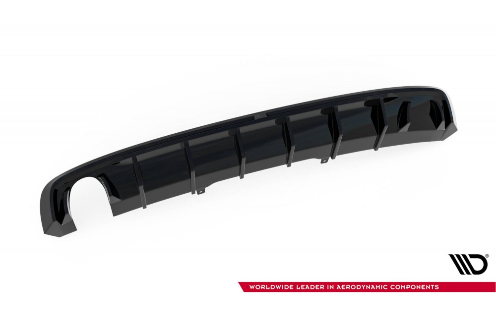 Rear Valance Audi A4 S-line B9 (Version with single exhaust tips on one side) - Version with single exhaust tips on one side