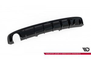 Rear Valance Audi A4 S-line B9 (Version with single exhaust tips on one side) - Version with single exhaust tips on one side