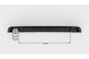 Rear Valance Audi A4 S-line B9 (Version with single exhaust tips on one side) - Version with single exhaust tips on one side
