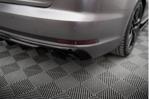 Rear Valance Audi A4 S-line B9 (Version with single exhaust tips on both sides) - Version with single exhaust tips on both sides