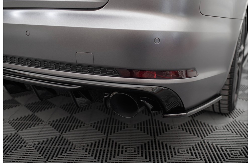 Rear Valance Audi A4 S-line B9 (Version with single exhaust tips on both sides) - Version with single exhaust tips on both sides