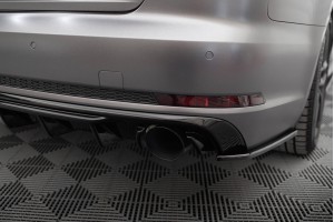 Rear Valance Audi A4 S-line B9 (Version with single exhaust tips on both sides) - Version with single exhaust tips on both sides