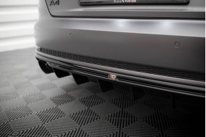 Rear Valance Audi A4 S-line B9 (Version with single exhaust tips on both sides) - Version with single exhaust tips on both sides