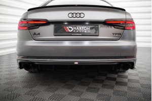 Rear Valance Audi A4 S-line B9 (Version with single exhaust tips on both sides) - Version with single exhaust tips on both sides