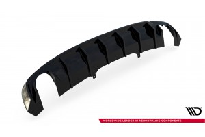 Rear Valance Audi A4 S-line B9 (Version with single exhaust tips on both sides) - Version with single exhaust tips on both sides