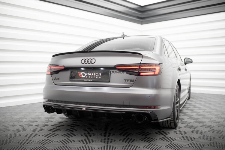 Πίσω Κατώφλι V.1 Audi A4 S-line B9 (Έκδοση με διπλές εξάτμιση από τη μία πλευρά)